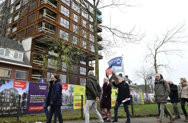 Minister bezoekt bouw Havenkwartier
